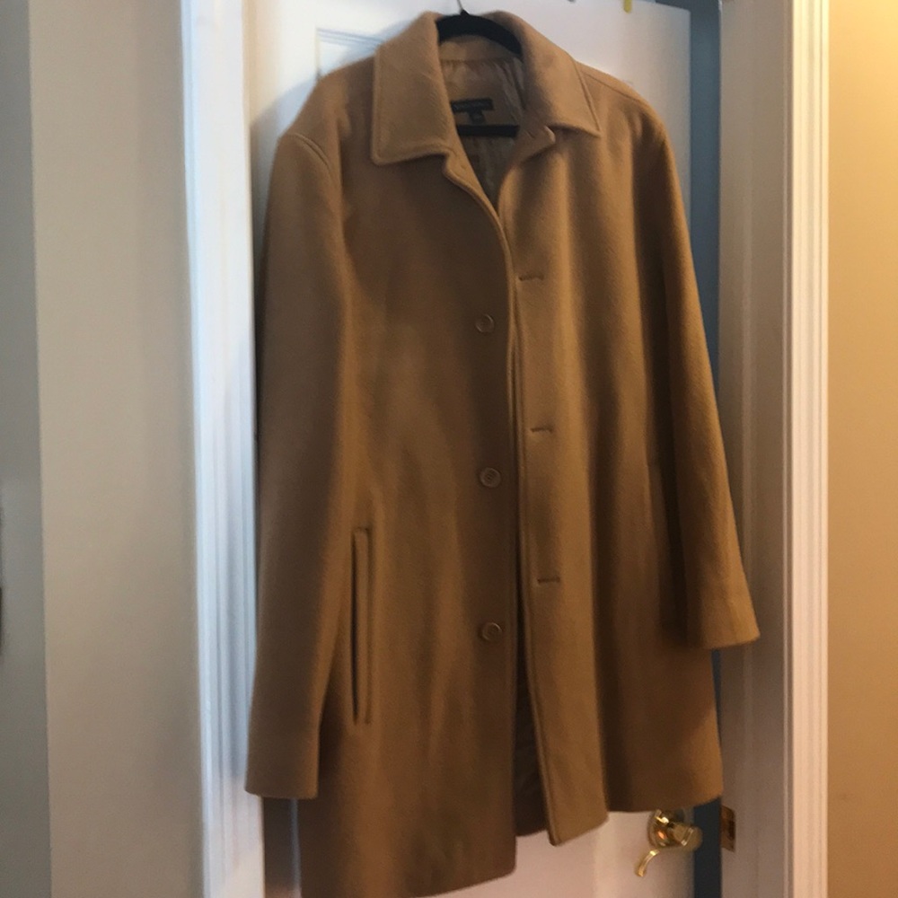 Excellent condition wool mustard coat men sz L